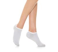Relaxsan 550S (1 Pair - White, Sz.6) Diabetic Socks for Men Women, Short, Low Cut Socks, Breathable for Sensitive Feet, Cotton and Silver