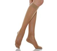 Relaxsan Basic 750 (1 Pair - Beige 4/XL) Compression Socks for Women, Knee High Socks 12-17 mmHg