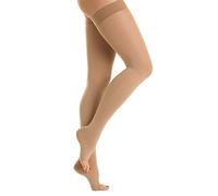 Relaxsan M1170A (Beige 2-M) Soft microfiber open-toe medical compression hold up stockings - Class 1 (15-21 mmHg)