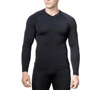 Relaxsan Zero 3420 (Black, L) Thermal Long Sleeve Top Men, Extra Merino Wool Base Layer, Made in Italy