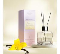 RelaxZing Reed Diffuser, Essential Oil Diffusers for Home, Aromatherapy Diffuser in Hand Blown Glass Container, Natural Reed Sticks, Perfect for Spacious Rooms, Sweet Serenity Vanilla, 150ml