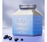 RELAXZING TIMELESS VINTAGE Exfoliating & Moisturizing Body Scrub, Tightens Pores, Removes Impurities, Blueberry Scent, 350ml