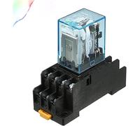 Relay 1 pc MY4NJ HH54PL AC 380V Coil 3A Electromagnetic 14 Pin 4PDT 4 NO NC + Base