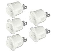 Relay 10/5pcs 12v Round Rocker Switch ON/Off 2 Pin SPST Van Caravan Boat Motorhome Switches & Relays Car Interior Accessories(5pcs)