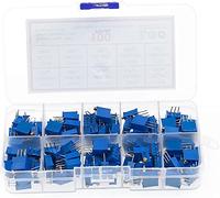 Relay 100Pcs 3296W Multiturn Trimmer Potentiometer Kit High Precision Variable Resistor with Box Kit Specialised accessories