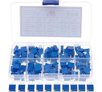 Relay 100Pcs/Box 3296W Multiturn Trimmer Potentiometer Kit High Precision Variable Resistor with Box Kit