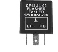 Relay 12V 3 Pin CF13 CF14 JL-02 Electronic Car Flasher to Fix LED Light Turn Signal Hyper Flash Blinking(Cf14)