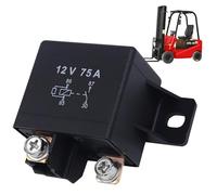 Relay 12V - 75A Starter Relay SPST-NO Configuration 74 x 43 x 37.5 mm Dimensions, Unbreakable Resistant to High Temperatures from -30°C to +80°C, Silver Contact 50 Current 46 Coil Resistance |