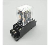 Relay 1Pc HH62P HHC68A-2Z Electronic Micro Mini Electromagnetic 10A 8PIN Coil DPDT with Socket Base DC12V,24V AC110 AC220V