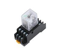 Relay 1SET MY4NJ AC 12V 24V 36V 48V 110V 220V 380V Coil Power DIN Rail Mounted 14 Pin 4PDT w Socket(Ac,48V)