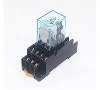 Relay 1set MY4NJ Coil AC12V AC24V DC12V DC24V AC110V AC220V HH54P 5A 220V Miniature Electromagnetic General Purpose with Base(AC24V)