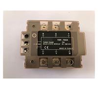 Relay 25A 40A 75A 100A TSR-75DA Three-Phase SSR Input 4-32V DC Load 24-380V AC Single Phase Solid State(100A)