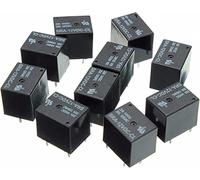 Relay 5Pcs 5V 12V 24VDC Power SRA-05VDC-CL SRA-12VDC-CL SRA-24VDC-CL 5Pin Relays 20A PCB Type Black Automobile(24V)