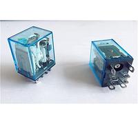 Relay 5PCS Power DPDT HH62P-L JQX-13F 10A with Socket Base DC12V DC24V AC110V AC220V(DC12V)