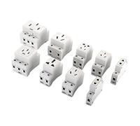 Relay AC30 Contactor, Circuit Breaker Modular Socket Five Hole 16A Rail Type 10A air Switch Distribution Box 234 Holes Automatic switch (Color : 3hole-16a)