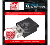 febi bilstein 40910 Relay, pack of one,Black