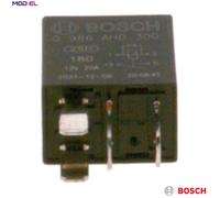 Bosch 0986AH0300 Mini Relay 12V 20A, IP5K4, Operating Temperature from -40 Degree to 85 Degree C, 4 Pin Relay