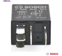 Bosch Automotive 0986AH0304 Micro Relay 12V 20A 5 Terminals IP5K4 Temperature Resistance -40°C to 85°C