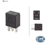 HELLA 4RA 933 766-111 Relay, main current - 12V - 4-pin connector - Wiring Diagramme: S2 - Plug: C - Normally Open Contact - Colour: Black - without holder