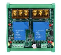 Relay Module 24V 2 Channel 30A High Power Large Current Relay PLC Module Optocoupler Isolation for Industrial Automation Control Systems Plastic Durable Design