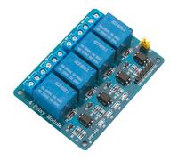 Relay Module 4 Channel Dc 5v Relay Shield Module Control Board with Optocoupler for Raspberry Pi Arduino UNO R3 MEGA Project 1280 DSP ARM PIC AVR STM32 TTL Logic High or Low Level Trigger Expansion