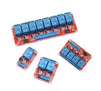 Relay Module 5V 12V 24V Module 1 2 4 6 8 Channel Relay Module Board Optocoupler isolation High and Low Level Trigger MCU Compatible for Arduino (5V-6 Channels)
