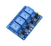 Relay Module, 5V DC 4 Channel with Optocoupler, 4 Channel Relay Module for Mega 2560 1280, DSP, ARM, PIC, AVR, STM32, Compatible with Microcontroller for Home Automation and Industrial Automation