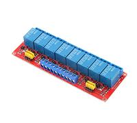 Relay Module, 8 Channel 12V Relay Board with Optocoupler Isolation, High and Low Level Trigger Relay Switch for Home Automation, Industrial Control and PLC Applications