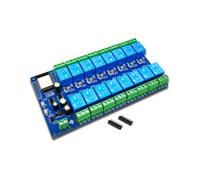 Relay Module DC5V-12V ESP32 16 Way Development Board ESP32-WROOM Secondary Development Module Relay Board for Smart Home