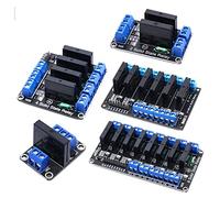 Relay Module Solid State Low Level 5V 12V 24V DC 1 2 4 8 Channel SSR for ARDUINO G3MB-202P AVR DSP(8 Channel)