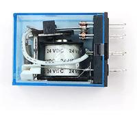Relay MY2P HH52P MY2NJ Coil General DPDT Micro Mini Electromagnetic Switch with LED AC 110V 220V DC12V 24V(Onecolor)