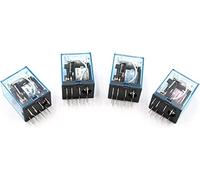 Relay MY2P HH52P MY2NJ Coil General DPDT Micro Mini Electromagnetic Switch with LED AC 110V 220V DC12V 24V(Onecolor)