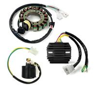 Relay Solenoid Stator Coil Regulator Rectifier Stator Gasket 4KD819400000 3HN85510 Replacement For Warrior 350 YFM350X 1996 2001 Compatible With 4KD819400000