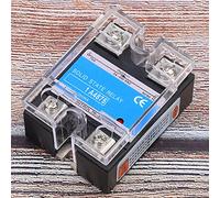 Relay, Solid State Relay, Single Phase Solid State Relay 70-280VAC Input 24-480VAC Load AC AC SSR Electrical Equipment for CNC, Solid State Relays (BERM-1 A4875 (75A))