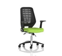 Relay Task Operator Chair Swizzle Colour Black Back With Ar