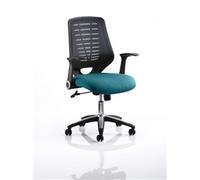 Relay Task Operator Chair Kingfisher Colour Black Back With