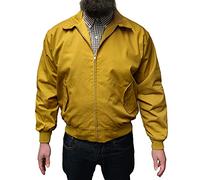 Relco Mens Harrington Jacket Retro/Mod/Scooter (Large, Mustard)