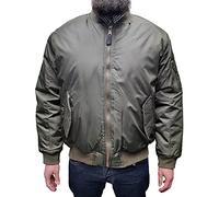 Relco Olive Classic MA1 Flight Bomber Jacket Size 2XL