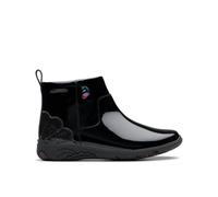 Relda Glow Kid Black School Shoes,Ankle Boots Clarks Black 9.5-Wide Fit