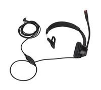 RELDAXSBH 2.5mm Business Headset, Noise Cancelling Monaural Traffic Headset, Clear Communication with HD Microphone, Comfortable Ear Cushions for Call Center and Telemarketing, Black