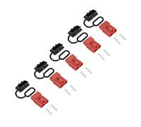 RELDAXSBH 5Pcs 50A Double Pole Battery Quick Plug Connector, High Current Power Connector Kit, 600V Copper Silver Plated Terminals with PA66 Shell, for Electric Vehicles Medical Equipment
