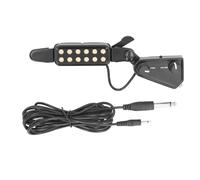 RELDAXSBH Acoustic Guitar Pickup, Magnetic Soundhole Pickup with Volume Control, High Fidelity Guitar Pickup for Acoustic Guitar, Black ABS Metal Pickup with 3 Meters Cable, Plug and Play No