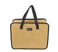 RELDAXSBH Camp Stove Carry Case, Portable Camping Cookware Bag, 600D Oxford Cloth Wear Storage Bag for Picnic, with Thick Fixing Straps and Four Foot Rests, Large