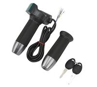 RELDAXSBH Electric Bike Handlebar Throttle Twist Grip with Digital Voltage Display, Universal 12V to 99V Twist Throttle Accelerator for E - Bike Scooter with Green Screen and