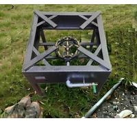 Reldor Heavy Duty 20 Multi Jet Cast Iron Burner Gas Camping Stove, Easy To Clean, Ideal for Commercial Catering, Outdoor Events, Party, Festival - Compatible with LPG Only (48L x 49W x 48H cm)