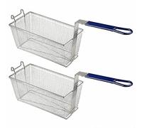 Reldor Heavy Duty Commercial Chip Fryer Basket with Handle- 1 Chips Frying Basket for Fish, Chicken, French Fries, Deep Fat Frying-Ideal for Takeaway, Restaurant, & Catering Kitchen 34 x 16.5 x 15 cm