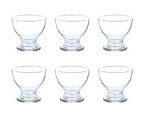 Reldor Sundae Glasses Set of 6 - Sundae & Ice Cream Dessert Cups, Prawn Cocktail Glasses, Trifle Bowls - Ideal for Fruit Salads, Pudding Dishes - Footed Glass Dishes