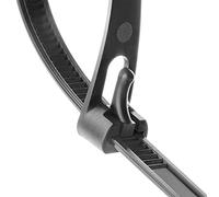 Releasable Reusable Zip Ties 12 Inch Heavy Duty Zip Tie Thick Black Cable Ties Reusable 100 Pack 50lb Tensile Strength Nylon Cable Wire Ties for Multi-Purpose Use Indoor And Outdoor Plastic Tie Wire