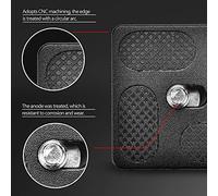 Release Board, Arrow Storage Case Plate with 1/4inch Screw Mount for Tripod Ball Head SLR Camera, Light Weight Aluminum Alloy, Compatible with Many International Camera Clamping (PU40)
