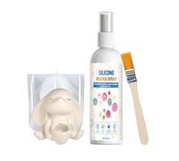Release Spray - 100ml With Brush Applicator | Release Agent | Mould Remover | Anti Adhesion Coating Spray For Mould Lubrication Protection Casting DIY Crafting Workshop Industrial Maintenance